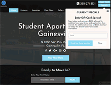 Tablet Screenshot of gainesvilleplace.com